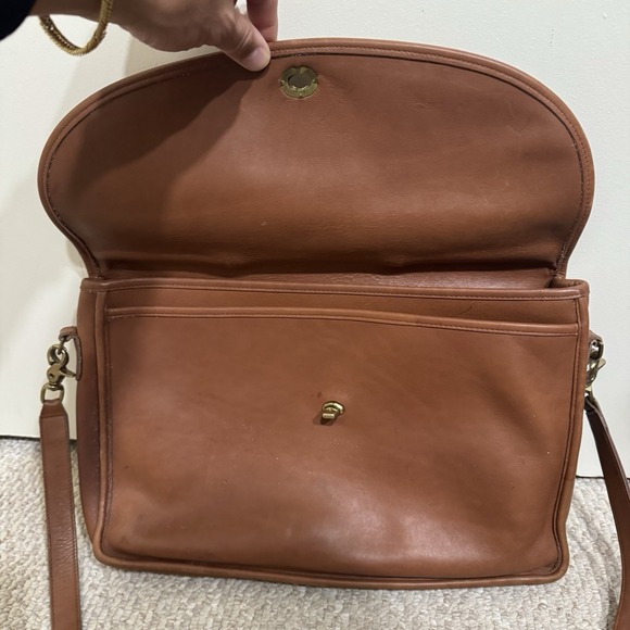Vintage Coach Lexington Briefcase British Tan Brown Leather Made in USA - Picture 3 of 8